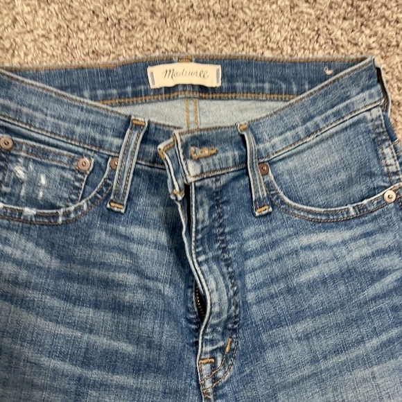 Madewell 10" High-Rise Skinny Jeans: Drop Step-Hem Edition size 25 - Picture 5 of 13